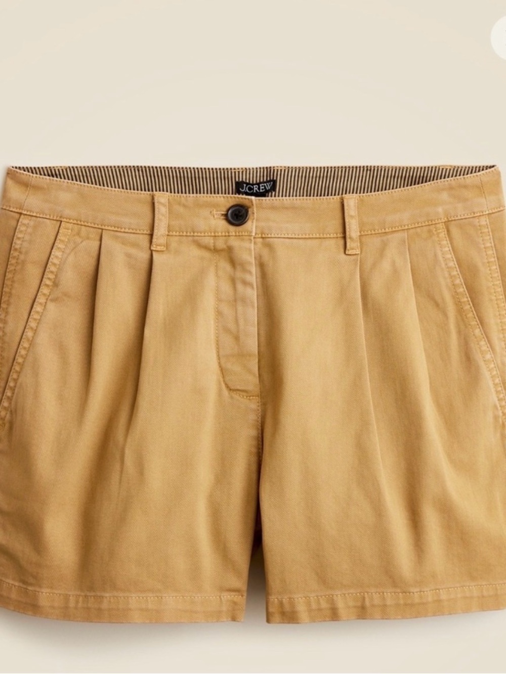 J. Crew Women's Tan Pleated Trouser Shorts